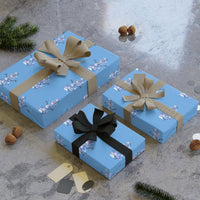 Crystal Winter Gift Wrap, Geometric Snowman Wrapping Paper, Adorable Snowman Wrapping Paper, Christmas Snowman Gift Wrap, Festive Holiday Paper