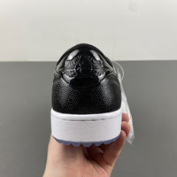Low Top Golf Shoes, White Black Colorway, Lace Up Design, Casual Gift for Shoe Lovers
