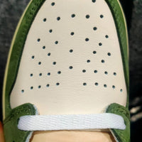 High Top Sneakers, Off White Green Colorway, Lace Up Design, Casual Gift for Sneaker Fans