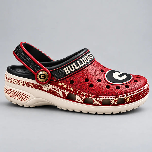 UGA Crimson Study - Bold Lettering, Oval Emblem and Clog Presence - main