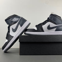 Mid Top Sneakers, Blue White Colorway, Lace Up Design, Casual Gift for Sneaker Fans