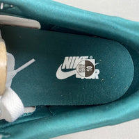 Low Top Sneakers, White Green Colorway, Lace Up Design, Casual Gift for Sneaker Fans