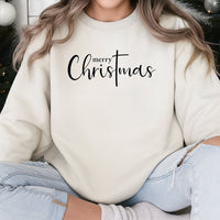 Religious Christian Holiday Crewneck, Merry Christmas Cross Sweatshirt, Faith Based Jesus Scripture Pullover, Meaningful Xmas Present