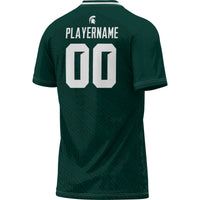 Michigan State Spartans NIL Pick-A-Player Lightweight Soccer Jersey - Green