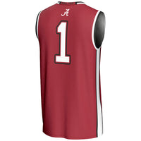 #1 Alabama Crimson Tide Lightweight Basketball Jersey - Crimson