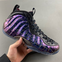 Low Top Sneakers, Purple Black Colorway, Lace Up Design, Casual Gift for Sneaker Fans