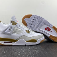 Sneakers, White Yellow Colorway, Leather Footwear, Lace Up Design, Casual Gift for Sneaker Fans
