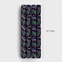 Jazz Music Holiday Gift Wrap, Saxophone Christmas Wrapping Paper, Musician Instrument Gift Wrap, Festive Pine Berry Gift Wrapping Paper