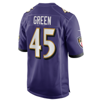 Baltimore Ravens Mike Green Purple Team Game Jersey