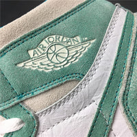 Sneakers, Lake Green White Colorway, Lace Up Design, Casual Gift for Sneaker Fans