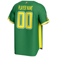 Oregon Ducks NIL Pick-A-Player Lightweight Baseball Jersey - Green