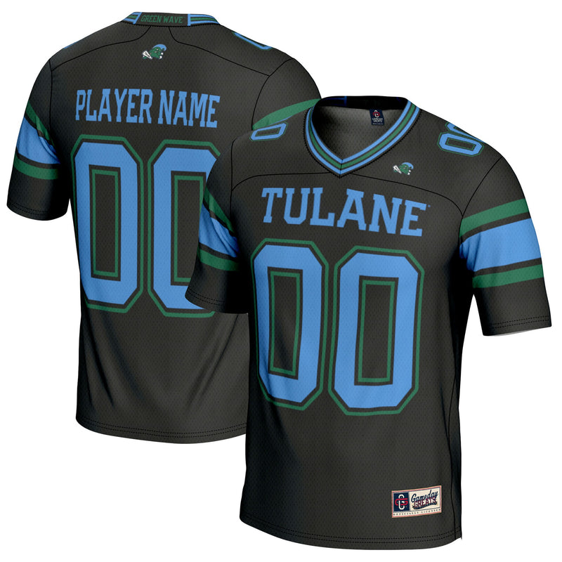 Tulane Green Wave NIL Pick-A-Player Football Jersey - Black