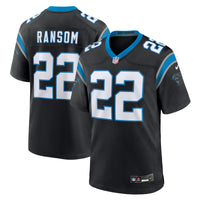Carolina Panthers Lathan Ransom Black Team Game Jersey