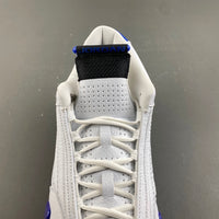 Retro Low Top Sneakers, Blue White Colorway, Lace Up Design, Casual Gift for Sneaker Fans