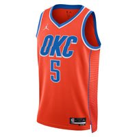 Oklahoma City Thunder Statement Edition Swingman Jersey - Orange - Luguentz Dort