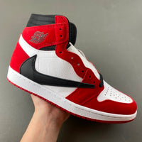 High Top Sneakers, White Black Red Colorway, Reverse Hook Design, Lace Up Design, Casual Gift for Sneaker Fans
