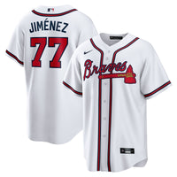 Atlanta Braves Joe Jiménez White Home Replica Player Jersey