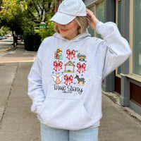 Nativity Scene Coquette Bow Sweatshirt, True Story Christmas Hoodie, Christian Religious Holiday Pullover, Faith Xmas Hoodie