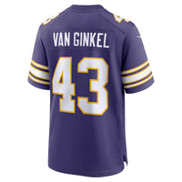 Minnesota Vikings Andrew Van Ginkel Purple Alternate Game Jersey