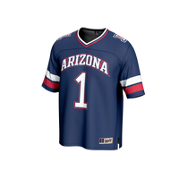 #1 Arizona Wildcats Collegiate Football Fashion Jersey - Navy