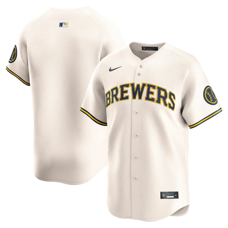 Milwaukee Brewers Cream Home Limited Jersey