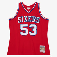Philadelphia 76ers Darryl Dawkins 1979 Dark Authentic Jersey - University Red