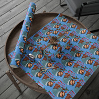 Adorable Holiday Animal Gift Wrap, Christmas Sloth Wrapping Paper, Humorous Xmas Sloth Wrapping Paper Roll, Festive Winter Gift Wrap Paper Roll