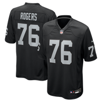 Las Vegas Raiders Caleb Rogers Black Team Game Jersey