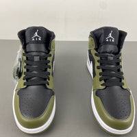 Mid Top Sneakers, Green Black Colorway, Lace Up Design, Casual Gift for Sneaker Fans