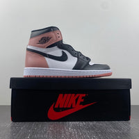Retro High Top Sneakers, White Black Pink Colorway, Lace Up Design, Casual Gift for Sneaker Fans