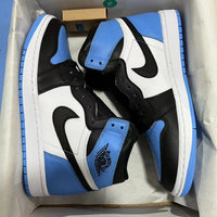 High Top Sneakers, Blue White Colorway, Lace Up Design, Casual Gift for Sneaker Fans