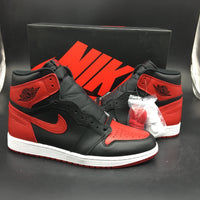 Retro High Top Sneakers, Red Black Colorway, Leather Footwear, Lace Up Design, Casual Gift for Sneaker Fans