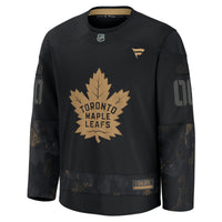 Toronto Maple Leafs Black 2024 Military Appreciation Custom Practice Jersey