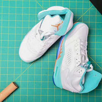 Sneakers, White Orange Colorway, Lace Up Design, Casual Gift for Sneaker Fans