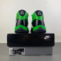 Low Top Sneakers, Black Green Colorway, Patent Leather Footwear, Lace Up Design, Casual Gift for Sneaker Fans