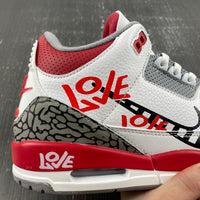 Sneakers, White Red Gray Colorway, Lace Up Design, Casual Gift for Sneaker Fans