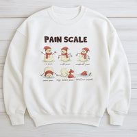 Humorous Nurse Christmas Sweatshirt, Snowman Pain Scale Sweatshirt, Medical Holiday Crewneck, Hospital Worker Pullover, Adorable Xmas Sweatshirt