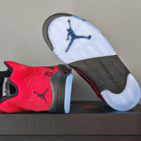 High Top Sneakers, Red Black Colorway, Lace Up Design, Casual Gift for Sneaker Fans