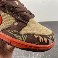 Low Top Sneakers, Beige Orange Colorway, Lace Up Design, Casual Gift for Sneaker Fans