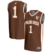 #1 Bowling Green St. Falcons Lightweight Basketball Jersey - Brown
