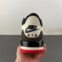 Low Top Sneakers, White Black Red Brown Colorway, Lace Up Design, Casual Gift for Sneaker Fans