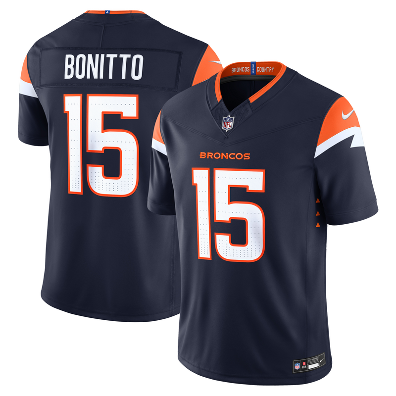 Denver Broncos Nik Bonitto Navy Alternate Stitched Limited Jersey
