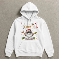 Rude Christmas Humor Sweatshirt, Humorous Santa Tired Hoodie, Sarcastic Santa Claus Pullover, Novelty Adult Holiday Hoodie, Xmas Gag Present