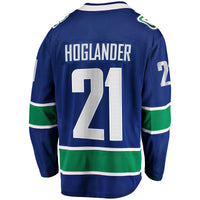 Vancouver Canucks Nils Hoglander Blue Home Premier Breakaway Player Jersey