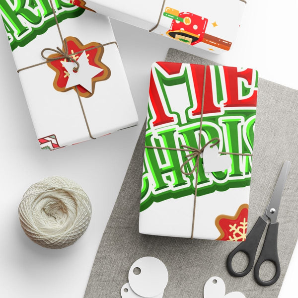 Christmas Cookie Gift Wrap, Gingerbread Nutcracker Wrapping Paper, Festive Holiday Wrapping Paper Roll, Vintage Christmas Pre