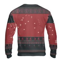 Pixel Art Cryptid Ugly Sweater, Mothman Ugly Christmas Sweater, Retro Monster Holiday Sweater, Humorous Cryptid Lover Crewneck