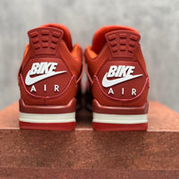 Mid Top Sneakers, Red Colorway, Lace Up Design, Casual Gift for Sneaker Fans
