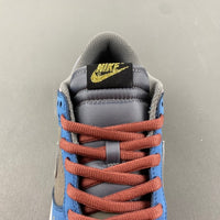 Low Top Sneakers, Blue Black Colorway, Lace Up Design, Casual Gift for Sneaker Fans