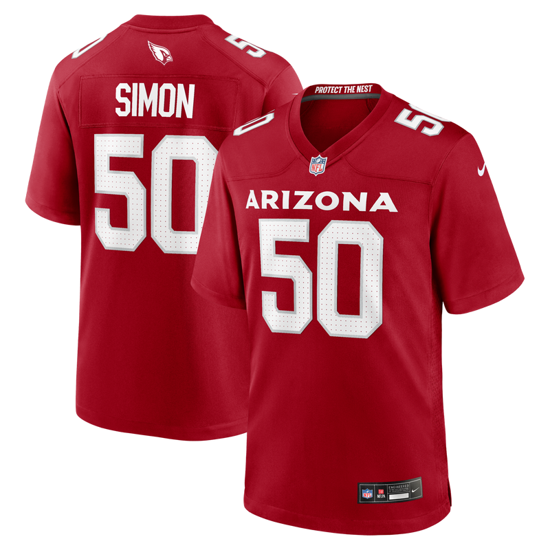 Arizona Cardinals Cody Simon Cardinal Team Game Jersey