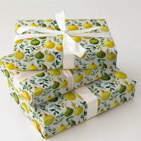 Watercolor Baubles Gift Wrap, Gold and Green Ornament Wrapping Paper, Elegant Christmas Wrapping Paper, Botanical Holiday Gift Wrap Roll